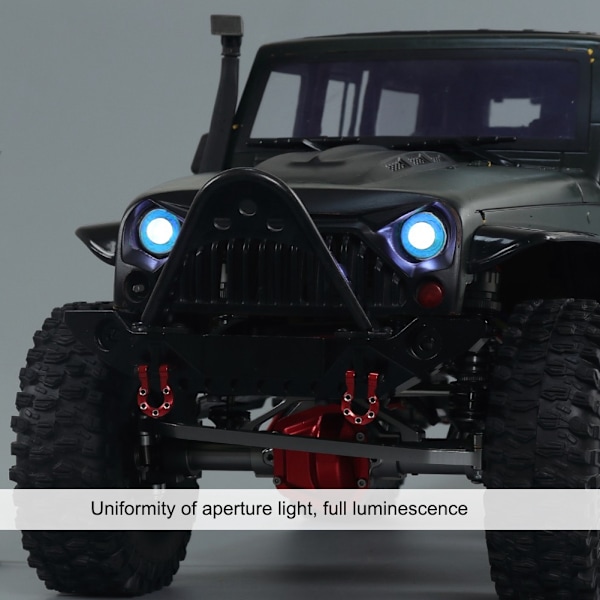 1/10 13mm RC Allmän strålkastare Fjärrkontroll Bil LED-ljus DIY Modifieringstillbehör Blå Vit