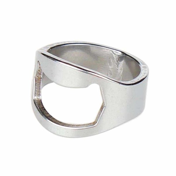 Bottle opener ring, 22 mm, made of stainless steel, for bar, party beer