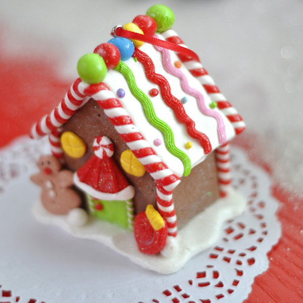 Julepynt, pepperkakehus ornamenter