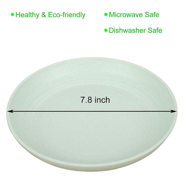 Tallerkensæt 20cm middagstallerken lavet af PP, moderne middagstallerken, ubrydelig