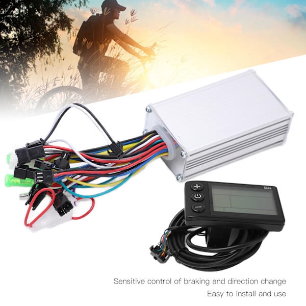 Elektrisk sykkelkontroller God varmeavledning Sensitiv kontroll Enkel installasjon LCD-bakgrunnsbelyst display Elektrisk sykkelsett