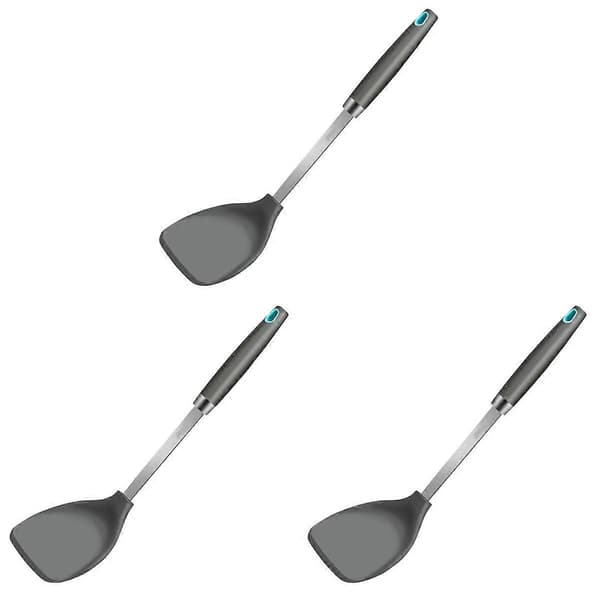 Stekspade köksredskap för matlagning 3-pack silikon silver