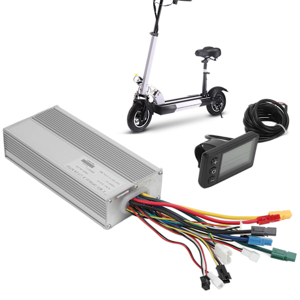 Elcykelkonverteringssats 35A Controller S866 LCD-skärm Panel Set för Mountainbike Scooter 1500W Motor