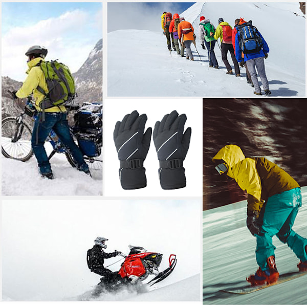 Vinter skidhandskar för män och kvinnor, unisex sporthandskar