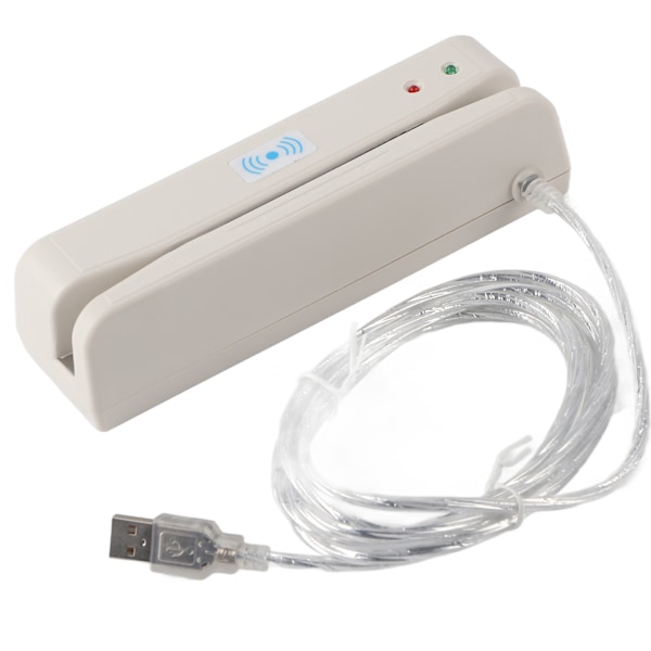 Kevyt USB-liitäntäinen kortinlukija, kaksisuuntainen pyyhkäisy, kätevä ja käytännöllinen lukija pankkijärjestelmälle