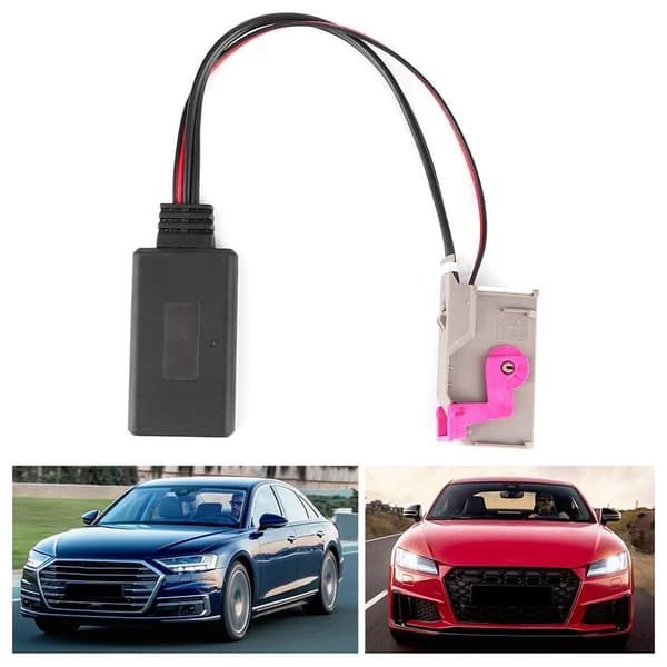 Bluetooth-modul för bilstereosystem, Bil Bluetooth 5.0-modul 32-stifts AUX-ingång Adapter Ersättning för RNS E Navigation, Bluetooth-ljudadapter