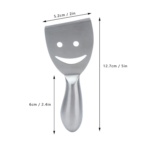 2 stk. Osteshøvel Multifunksjonell Rustfritt Stål Smile Style Osteshøvel for Kjøkkenbaking