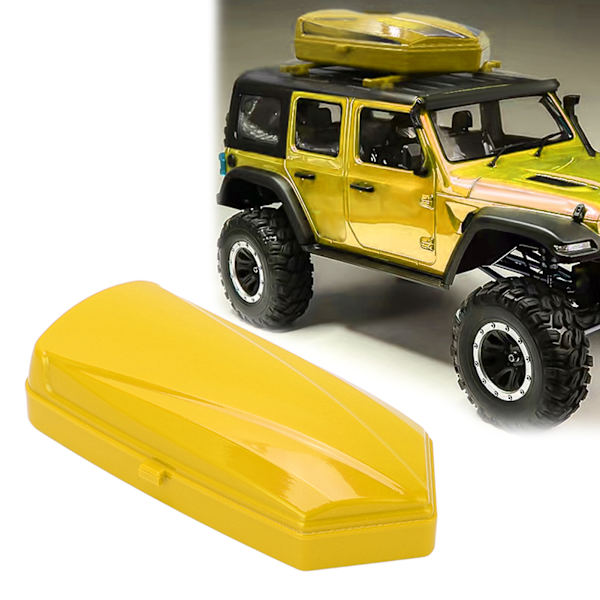 RC Taklucka Bagage Koffert med Fäste Klistermärken Skruv Mutter för SCX10 90046 1/10 1/8 RC BilGul