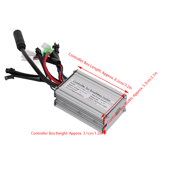 36V 48V 15A 6 Mosfets Controller Aluminiumlegering Motor Controller til Elektrisk Cykel Tilbehør