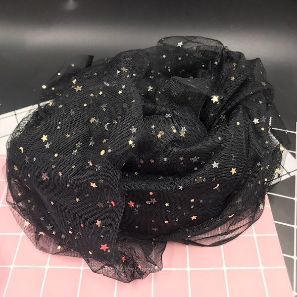 Tulle stof rulle glitter, dekorativt stof bryllup & fødselsdagsfest