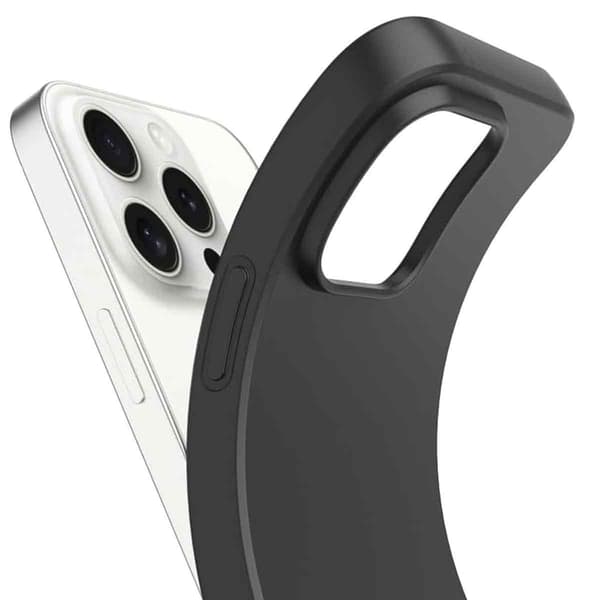 Ohut musta puhelinkotelo iPhone 14 / 13 -puhelimelle