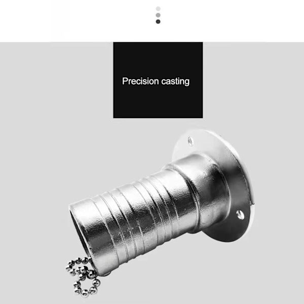 Båd Fyldstof Ret Vinkel Clamshell 316 Rustfrit Stål Hardware til Båd Nøglefri Dæk Fyldstof 50 Mm 2 Tommer Gas