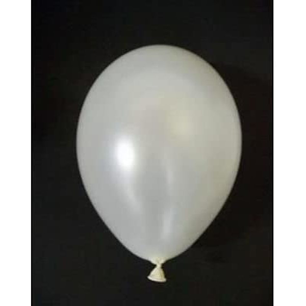 Balloner metalliske/pastelhvide