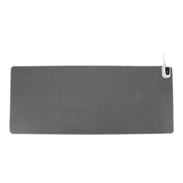 Varmt skrivebordsunderlag bordmatte elektrisk varme musematte for sovesal hjemmekontor 100‑240V digitalt display 80x33cm EU-plugg