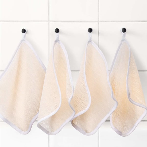 5 Pack Exfoliang ansikts- og kroppsvaskekluter Håndkle Soft Weave Bath