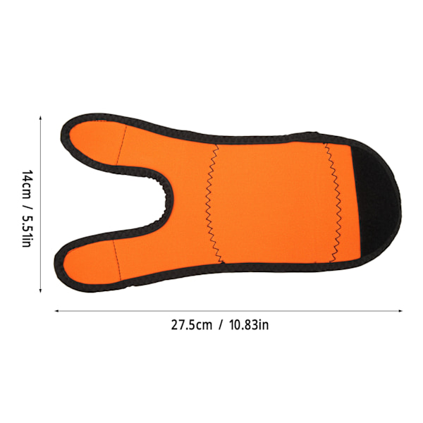 Dykarregulatornskydd Elastiskt Slitstarkt Lättviktsvikbart Snorklingsregulatornskydd för Skydd Orange