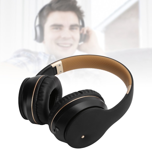 Foldbar trådløs Bluetooth 5.0 Gaming Headset ABS Over-Ear Computer Hovedtelefoner Stereo