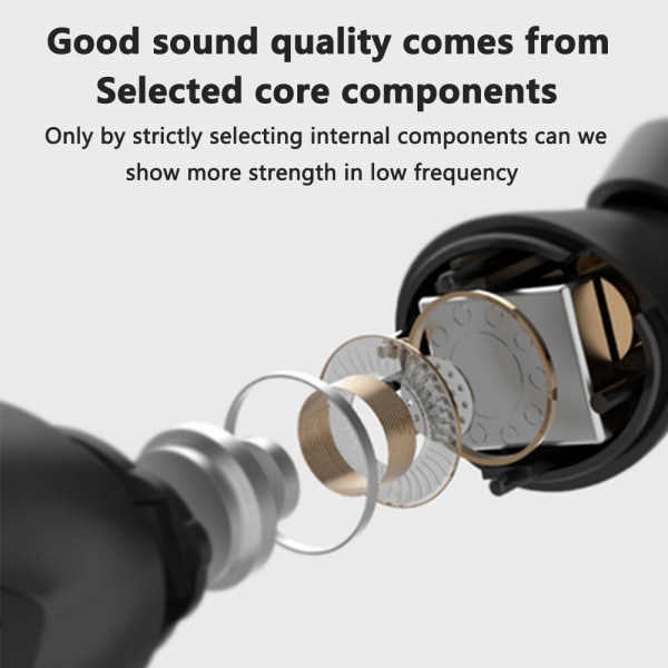 Trådløse ørepropper Bluetooth 5.0 ørepropper med 500mAh lading