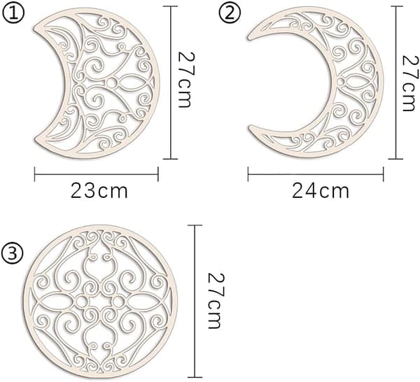 5-delad sovrumsdekor, väggdekor till sovrummet, nordisk sovrumsdesign