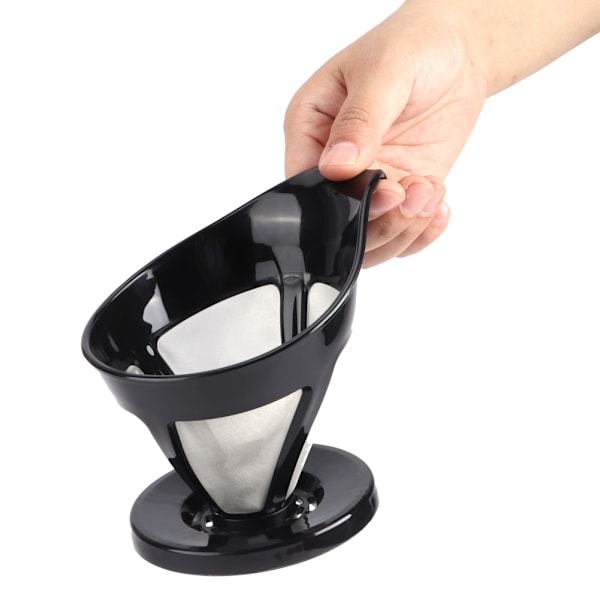 Drypp kaffemaskin gjenbrukbar rustfritt stål fin kaffefilter mesh sil tilbehør