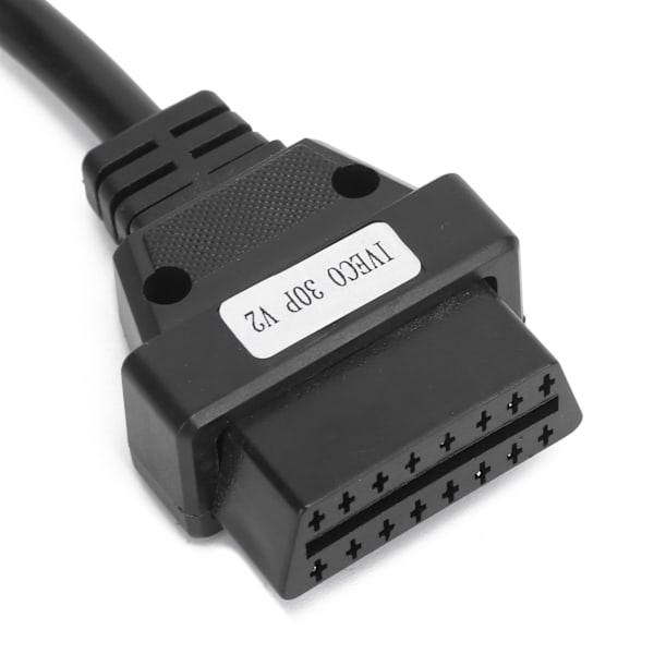 OBD2 30Pin‑16Pin diagnostisk kabeladapter 250mm/9,8in længde erstatning til IVECO lastbiler