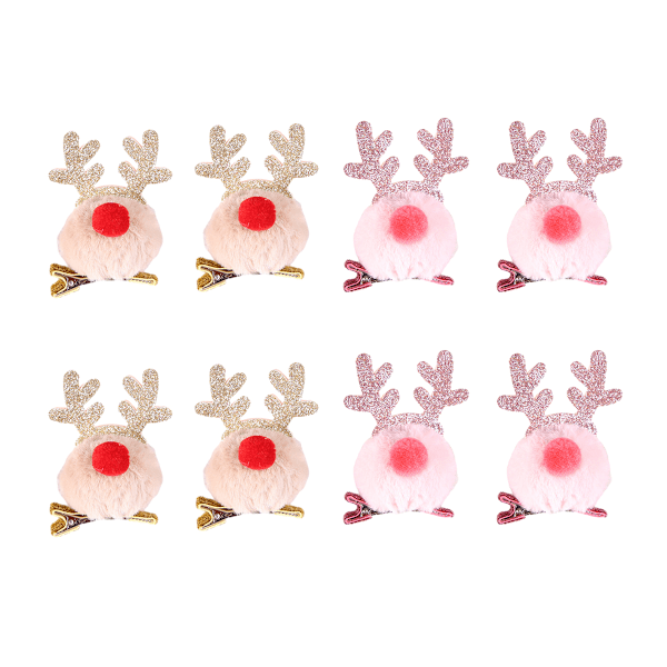 4 pieces hair clip reindeer antler hair accessories, Christmas