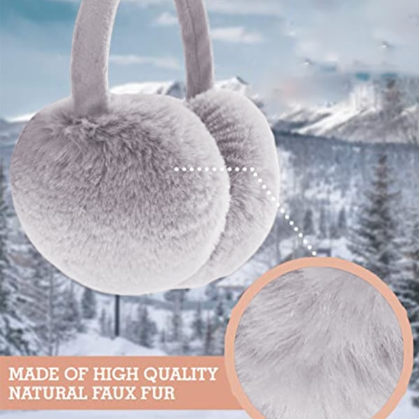 Vikbara öronkåpor för män och kvinnor för att hålla värmen på vintern,