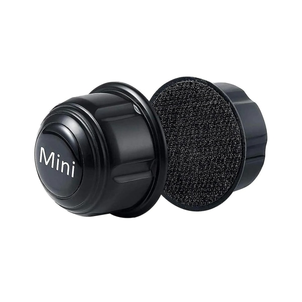 -Akvarium Mini Magnetic Cleaner Tankskrape Magnetbørste, svart