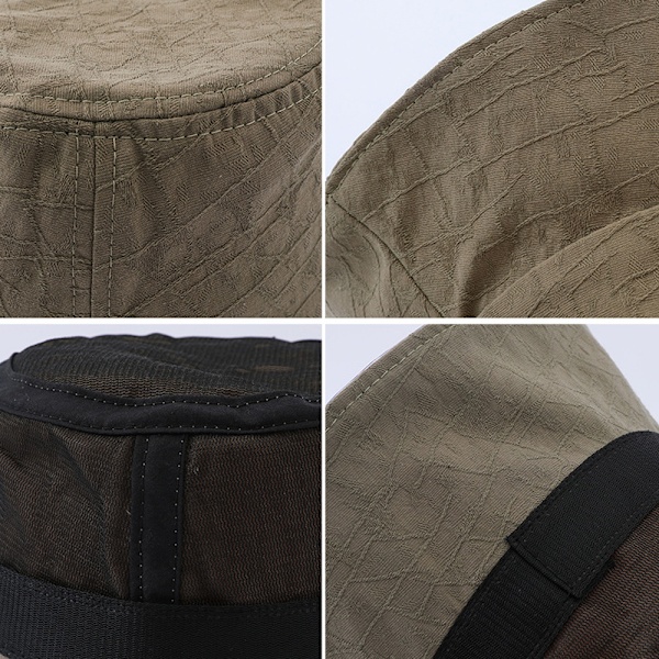 Fiskerhatte Bucket Hat Unisex Solhat Bomulds Bucket Hat Sammenfoldelig