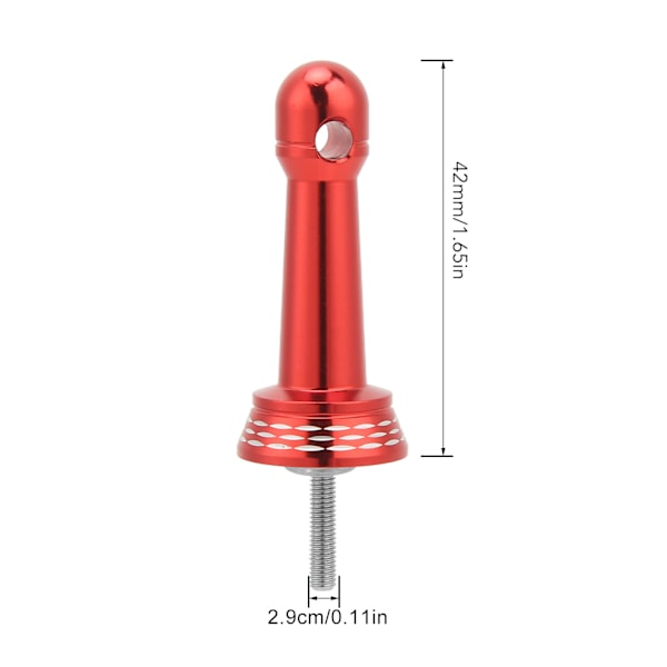 Spinning Reel Stand Balanse - Helt i metall - Stativ for fiskehjul - Tilbehør til fiskehjul - Rød