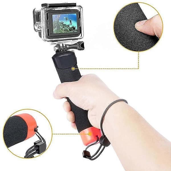 Vanntett dykkerhus med flytestang for DJI Action 5 Pro/4/3
