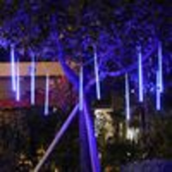 Meteorregn Effekt Ljus, 50CM Modell Utomhus Juldekorationer, Transparent PC-rör med 288 LED-lampor, IP65 Vattentät, Energibesparande
