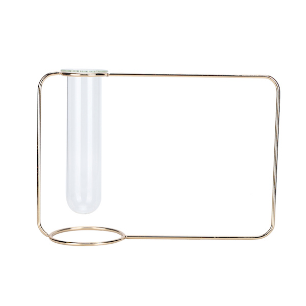 Innovativ hängande planter provrör transparent hydroponisk växtvaser för hem inomhusguld