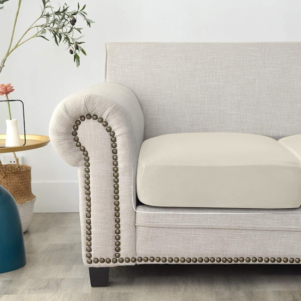 Stretch hem hotell Silver sammet supersoft soffa kuddfodral soffa hatt soffa dammskydd tyg