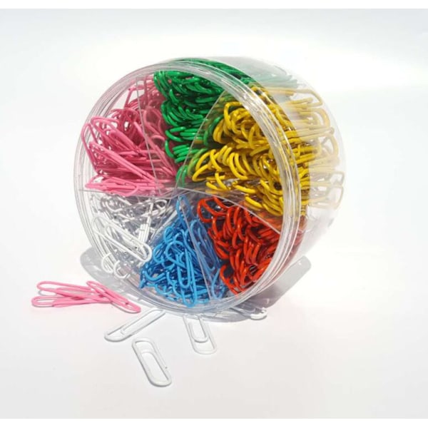 Papirclips, papirclips metal papirclips med opbevaringsboks