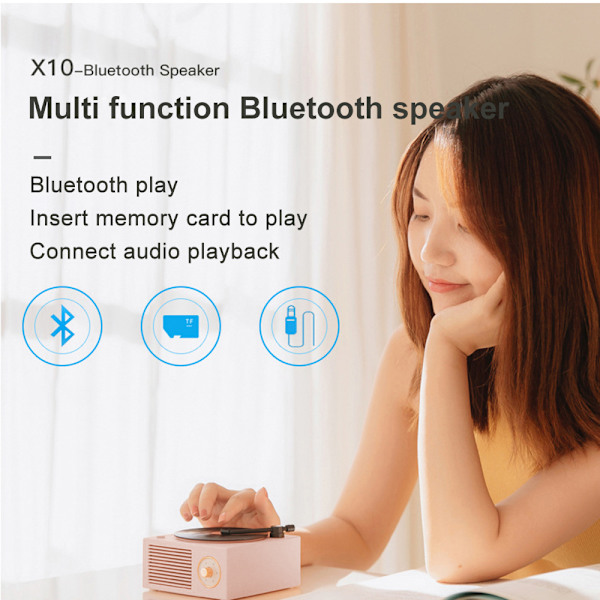 Bluetooth-högtalare, bärbar, 1000 mAh batteri