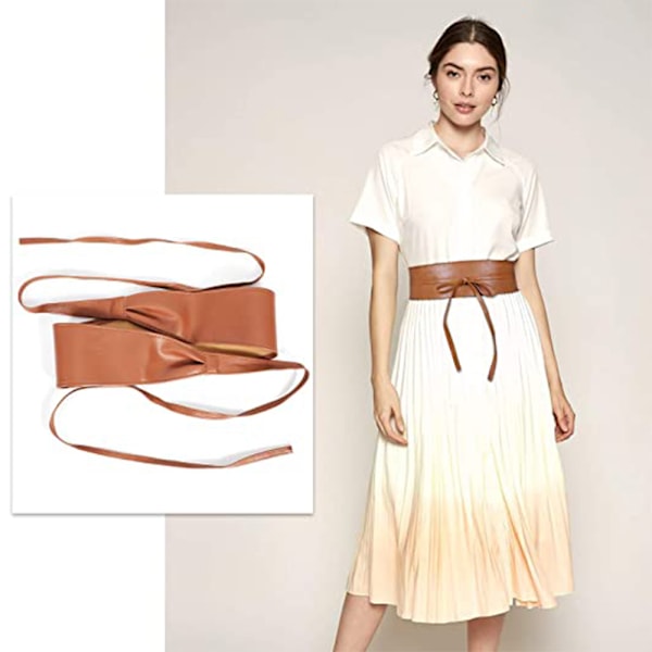 Bälten för kvinnor, mode stil, konstläder, wrap bälte