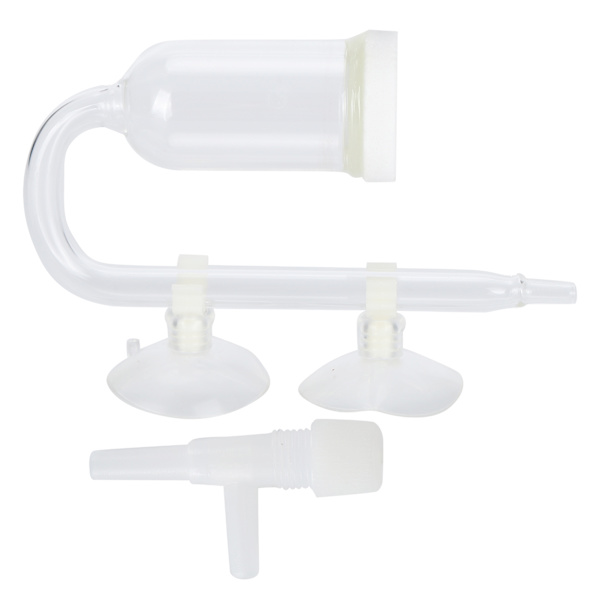 Akvarie kuldioxid transparent boble tæller raffinader CO2 fisketank diffusor lille
