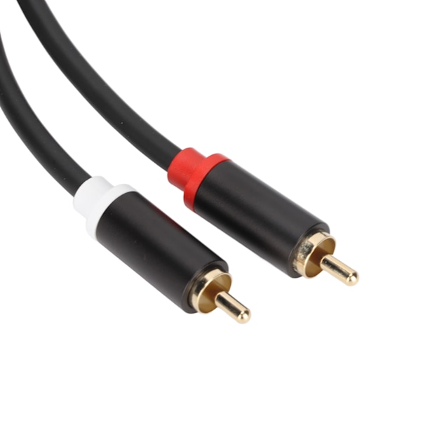 1/4in dobbel RCA til dobbel TS-kabel 4,9 fot 6,35 mm 2 RCA-port til 2 TS-port kabel stereo-interconnect-ledning