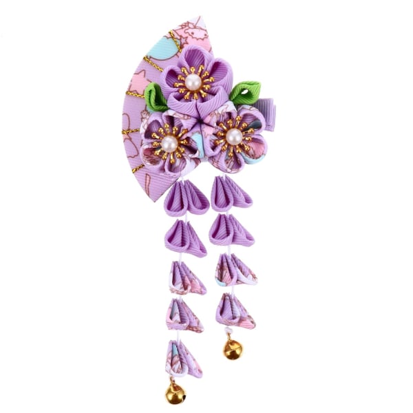 Hiusklipsit Kimono Flower -hiusneulat ja tupsukimonohiukset