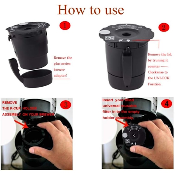 Genanvendelig kaffefilter til Keurig