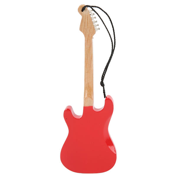 Gitarmodell Fine Details Rød Trekorns Basswood Miniatyrgitar for Utstillingsdekorasjon Gavegiving