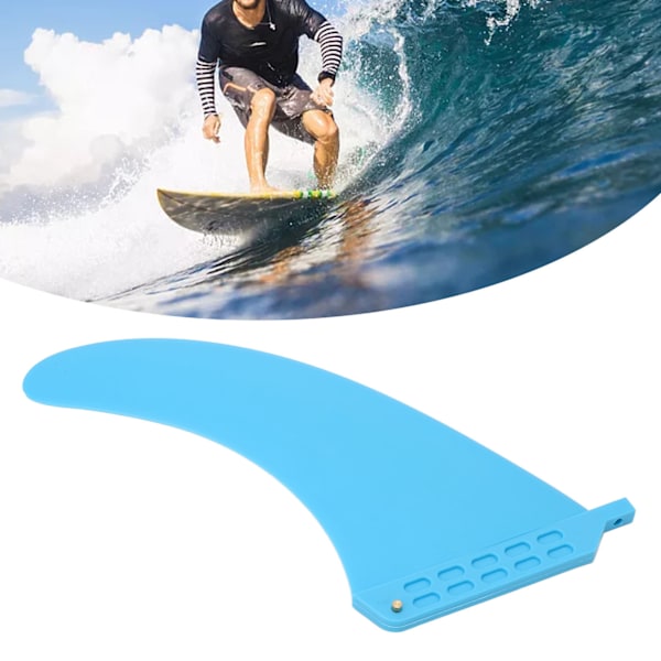 Surf Fin PVC 7,9 tommer Blå Fleksibel Profesjonell Surfebrett Finne for Langt Brett Oppreist Surfebrett