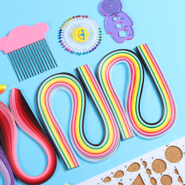 Paper Quilling -sarja Gradient Ramp Värikäs Scrip DIY Käsintehty Taidekäsityökalusarja