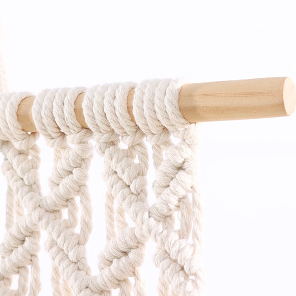 Elegant Förvaring Boho Makramé, Väggorganisatör Med Bohemisk Tidskriftshållare För Vardagsrum Sovrum, Dekorativ Och Funktionell Bomullsrepsförvaring