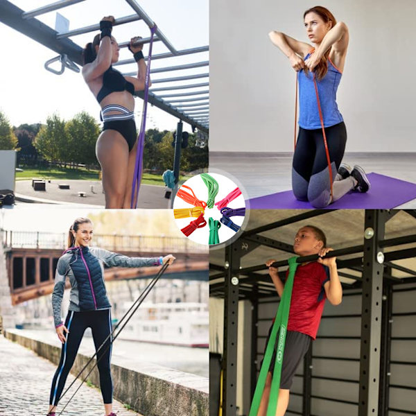 Draghjälpsband för pull-ups träning, styrka, rörlighet, stretching