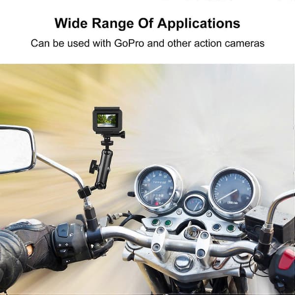 Motorcykel backspegelfäste för GoPro