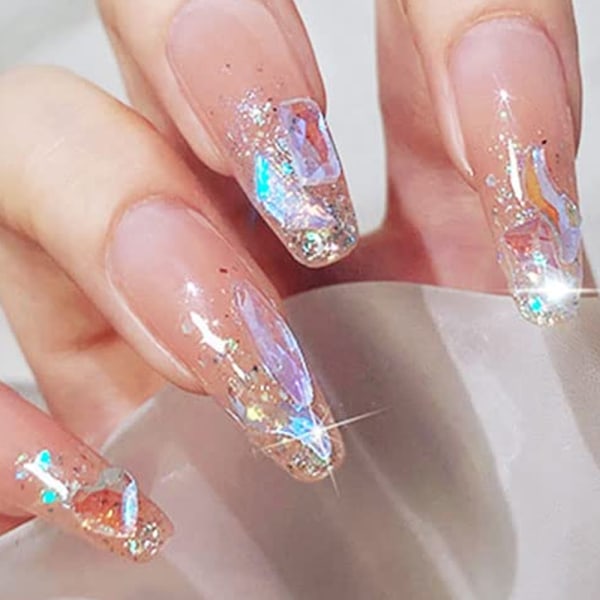 3D Nail Art aurora strassit multi sekoitus kynsikristalli