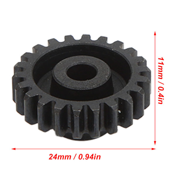 Metallstål 22T kugghjul Mod 1 5mm för LOSI 1/10 Lasernut U4 Tenacity Off Road Vehicle
