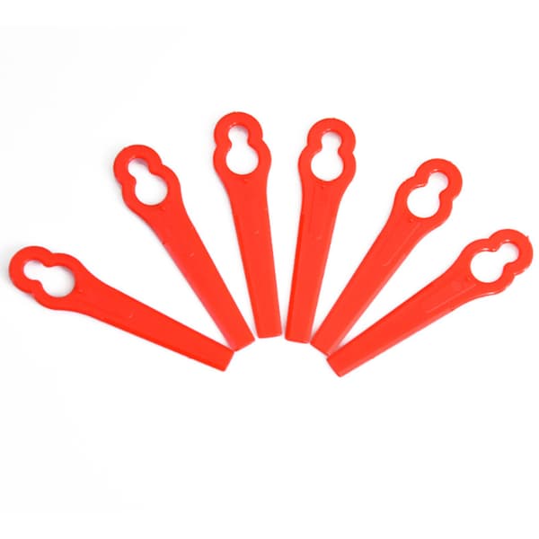 Universal Weed Warrior Trimmer Trådtrimmerhodeblader, slitesterk og langvarig plastgressklipperblad for gresstrimmere (100 stk)